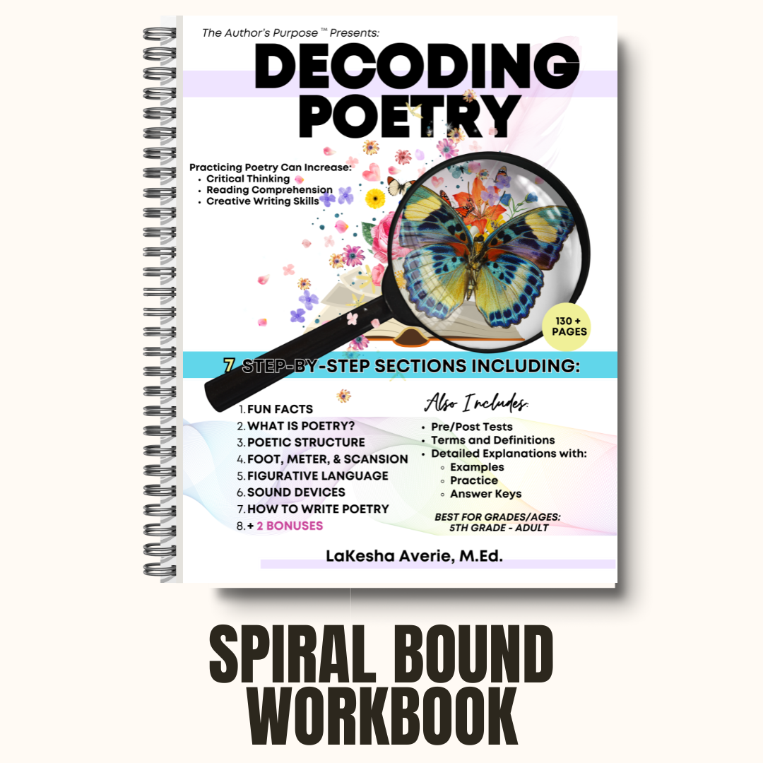 Decoding Poetry: Spiral Bound Book